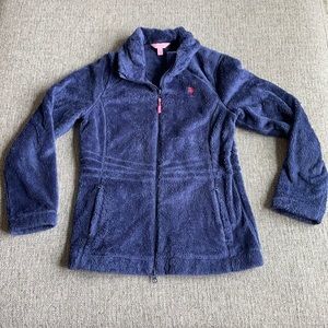 EUC Lilly Pulitzer Navy Fleece Jacket, S